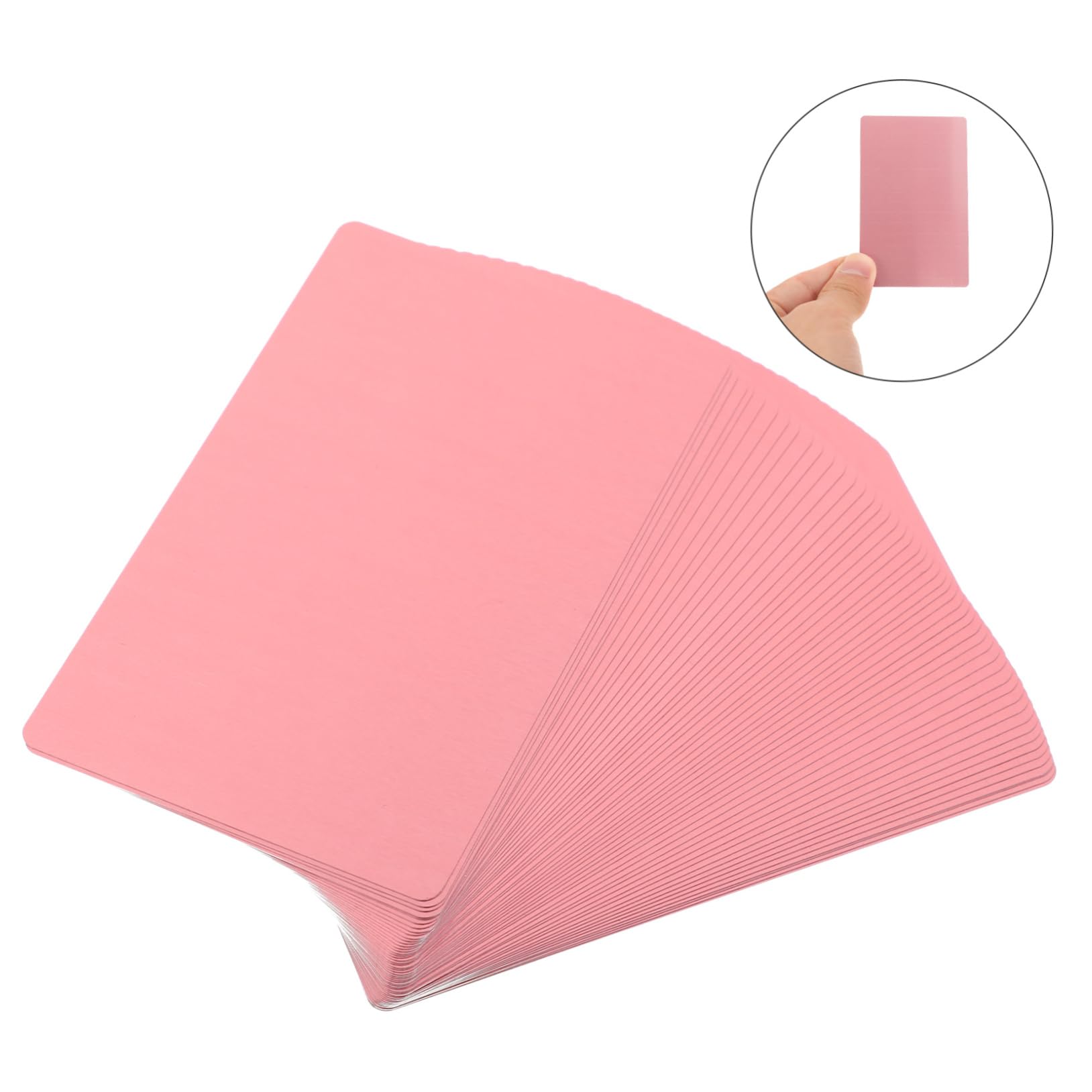 Amazon | PLAFOPE 彫刻用メタルカード 50枚入り アルミ製名刺ブランク